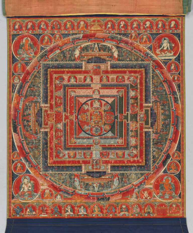 Mandala of Manjuvajra of the Vajravali Set Commissioned in Memory
