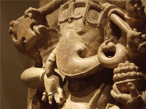 Dancing Ganesha; Madhya Pradesh, India; 11th century; sandstone; C2004.14.4 (HAR 65346)