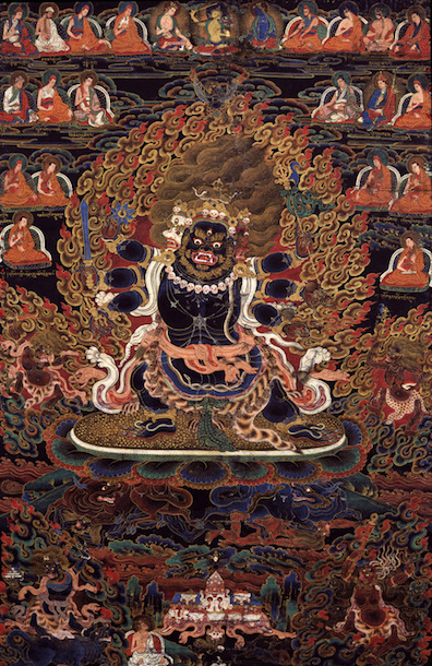 Manjushri, Yamari; Tibet; 18th century; Pigments on cloth; Rubin Museum of Art; Gift of Shelley & Donald Rubin Foundation; F1998.16.3 (HAR 661).
