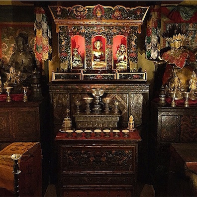 @john_carter_nyc's luminescent photo of our Tibetan Shrine Room.