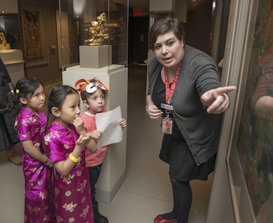 Family Day guests enjoyed guided tours of our galleries.