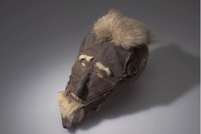 Spirit's Face; Chukchi Peoples; Mouth of Anadyr, Marinsky Post, Siberia, Russia; 19th century; Fur, hide, wood, hair, sinew; American Museum of Natural History, 70/6325.