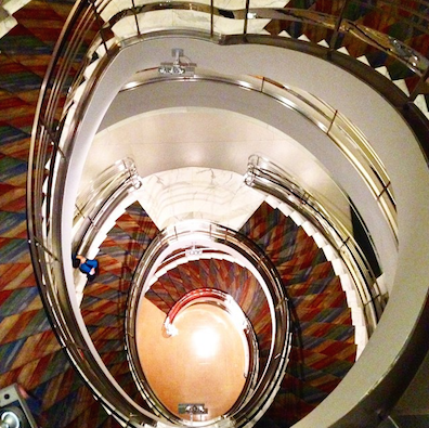 Don't. Look. Down. View from the top of our spiral staircase. Image: @Performanyc.