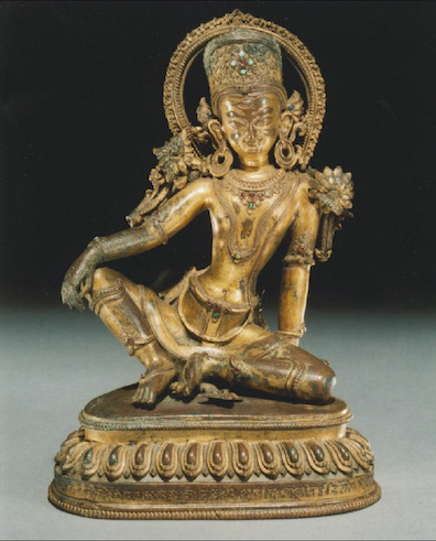 Indra; Nepal; 1463; Gilt copper alloy; Rubin Museum of Art C2005.16.15. Not on view.