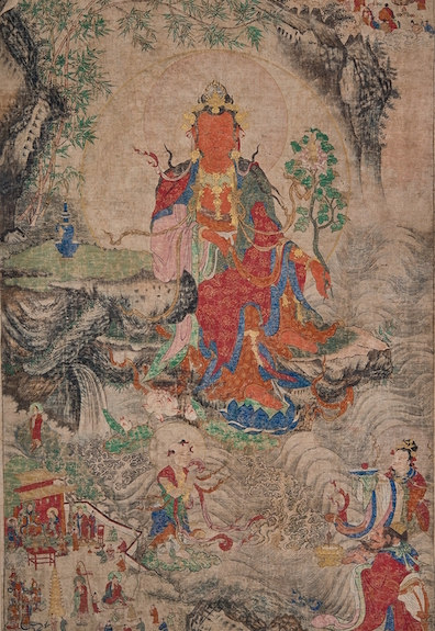 Maitreya; China; 15th century; Pigments on cloth; Rubin Museum of Art; Gift of Shelley and Donald Rubin; C2006.66.34. Currently on view in 