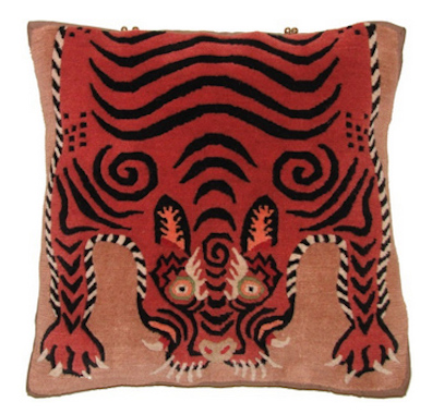 Tibet Carpet tiger pillow; $270