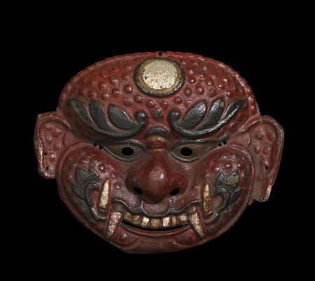 Raven-headed Mahakala; Bhutan; c. 18th-19th century; papier-mÃ¢ché and pigment; Bruce Miller Collection L161.2.10 (094)