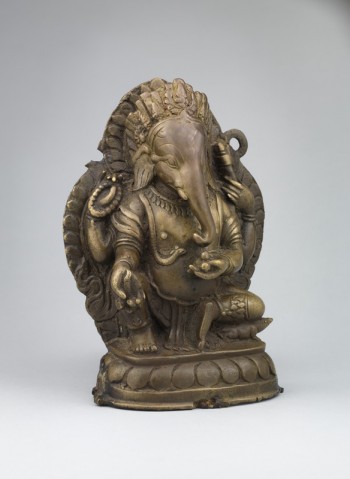 Ganesha; Nepal; 17th century; copper alloy; Rubin Museum of Art C2004.22.2 (HAR 65369)