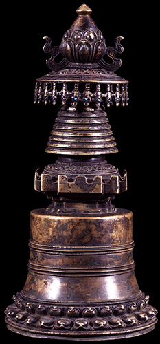 Reliquary Stupa, Tibet; 14th century, Metalwork, Rubin Museum of Art, C2003.12.2 (HAR 65213)