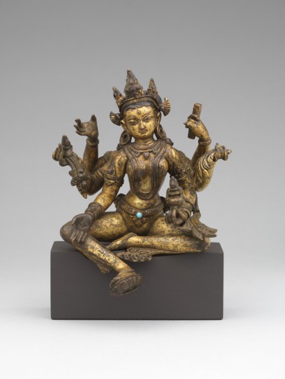 Vasudhara Nepal; 12th century Metal Rubin Museum of Art C2007.23.1 (HAR 65791)