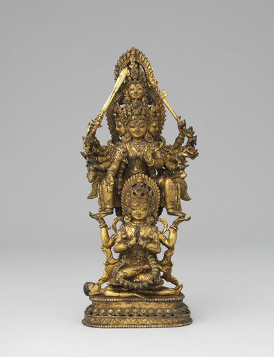 Siddha Lakshmi Nepal; 17th century gilt copper alloy, Rubin Museum of Art, C2004.34.4 (HAR 65402)