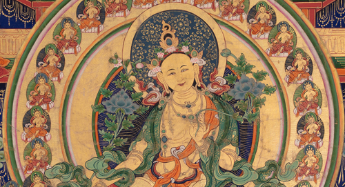Tara; Tibet; 18th century; Pigments on cloth; Rubin Museum of Art Collection of Shelly and Donald Rubin; C2006.66.567 (HAR 1049) 