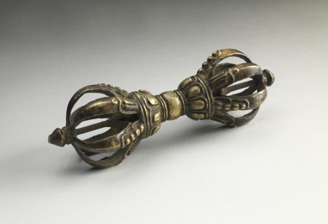 Vajra Scepter Vajra Tibet; 16th century Metalwork Rubin Museum of Art C2004.31.3 The Vajra is used to dictate many rituals in Vajrayana Buddhism and is something that would not be found in the Zen tradition.