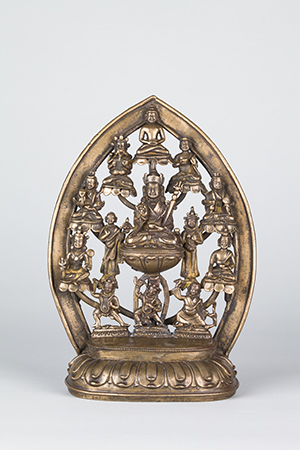 Eight Manifestations of Padmasambhava; Tibet; 16th century; copper alloy; Rubin Museum of Art; C2003.51.1 (HAR 65283)