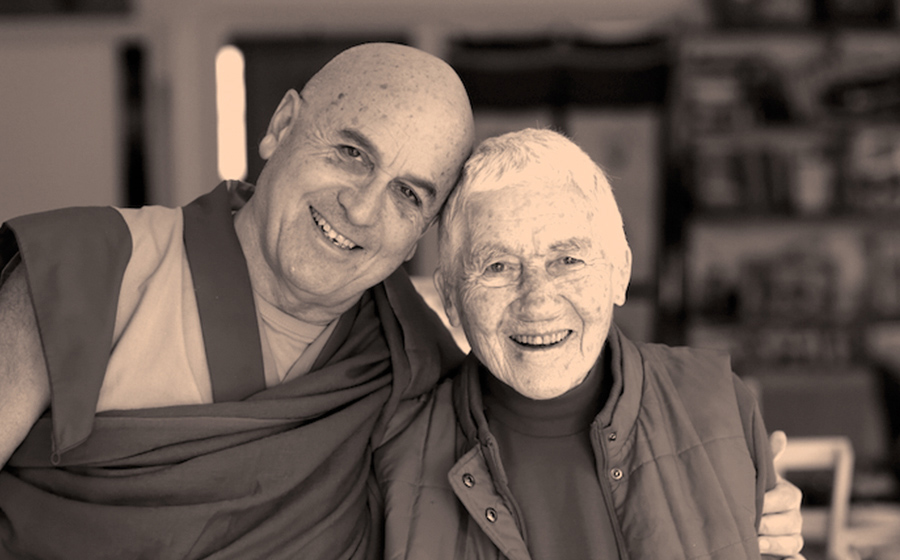Matthieu Ricard and his mother, Yahne Le Toumelin