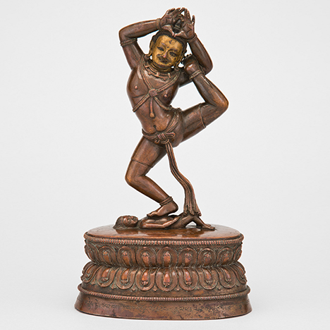 Mahasiddha Jalandhara the Net Holder; Tibet; ca. 16th century; copper alloy; Rubin Museum of Art; C2003.13.4 (HAR 65218)