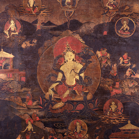 Tara; Central Tibet; 18th century; pigments on cloth; Rubin Museum of Art; Gift of the Shelley & Donald Rubin Foundation; F1997.17.7 (HAR 323)