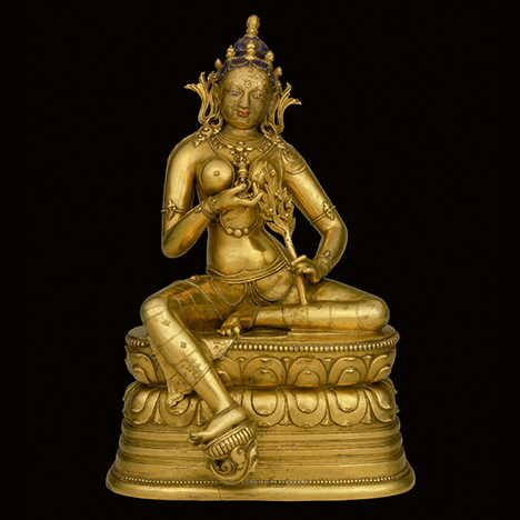 Goddess Marichi Mongolia; late 17th century or early 18th century Gilt copper alloy Rubin Museum of Art C2005.16.26 (HAR 65449)