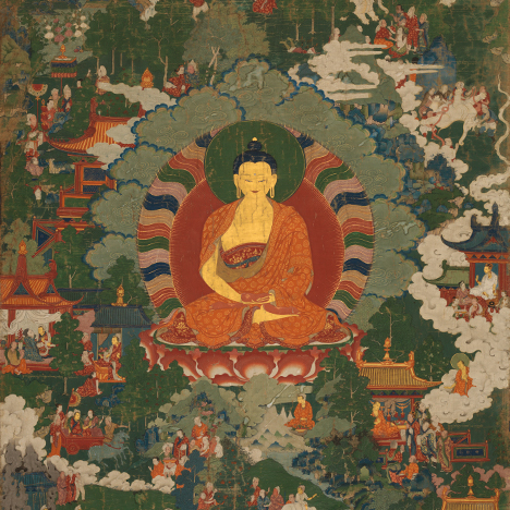Avadana (Stories of Noble Deeds) Eastern Tibet; 17th century Pigments on cloth Rubin Museum of Art C2004.20.1 (HAR 65341)