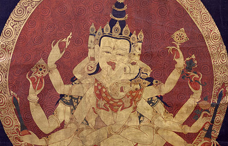 Akshobhyavajra; Central Tibet; early 17th century; Painting; Rubin Museum of Art, Gift of the Shelley & Donald Rubin Foundation, F1997.31.13