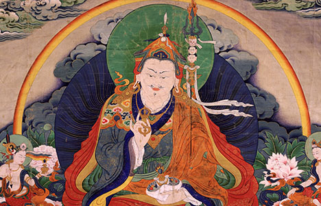Padmasambhava Tibet; 19th century; Ground Mineral Pigment on Cotton; Rubin Museum of Art, Gift of Shelley & Donald Rubin Foundation;