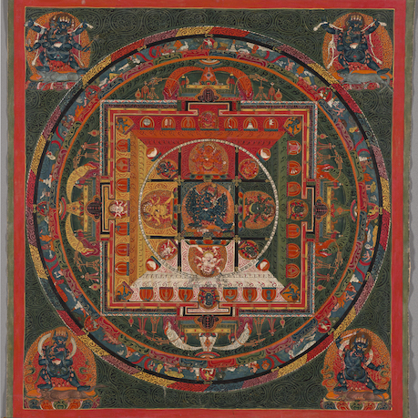 Mandala (of Vajrabhairava, or from Rubin collection) Mandala of Vajrabhairava Ngor Monastery, Tibet; 1650