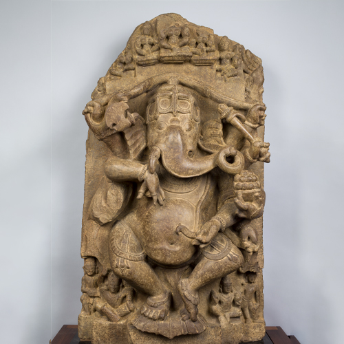 Ganesha; India, Madhya Pradesh; 11th century; sandstone; Rubin Museum of Art, C2004.14.4 (HAR 65346)