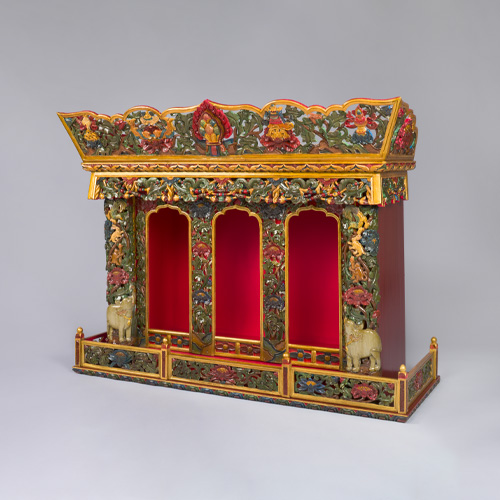 Tibetan Shrine Cabinet (Chosham); New York, New York; 2012-2013; wood, pigments and varnish; Rubin Museum of Art; SC2013.1