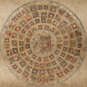 Kalachakra Cosmology Illustration; Tibet; 16th century; pigments on cloth; Rubin Museum of Art; C2009.9 (HAR 61200)