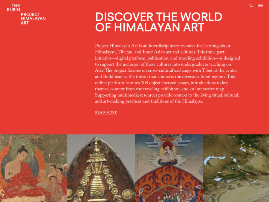 View of Project Himalayan Art digital platform