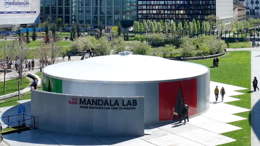 Aerial image of the Mandala Lab in Milan.