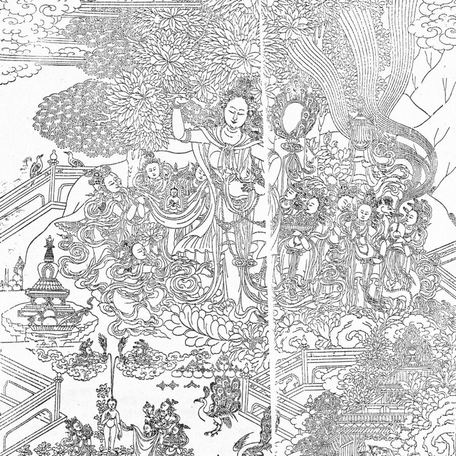 Buddha’s Birth, from a Set of the Twelve Deeds of the Buddha