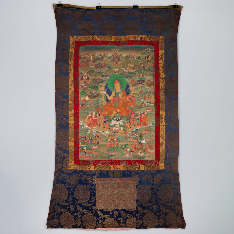 Padmasambhava and Scenes from His Life Story