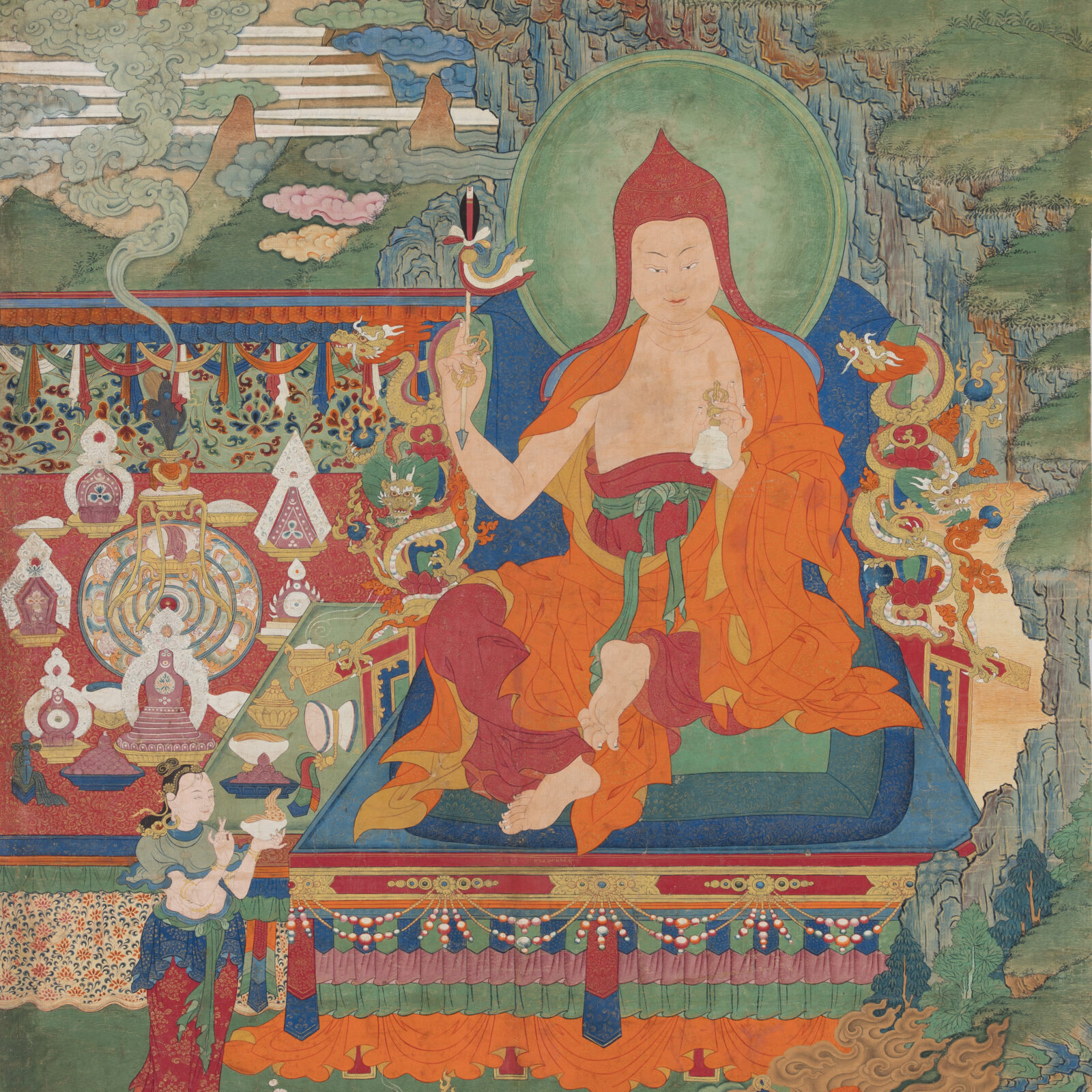 Namkhai Nyingpo Performing a Long-Life Ritual