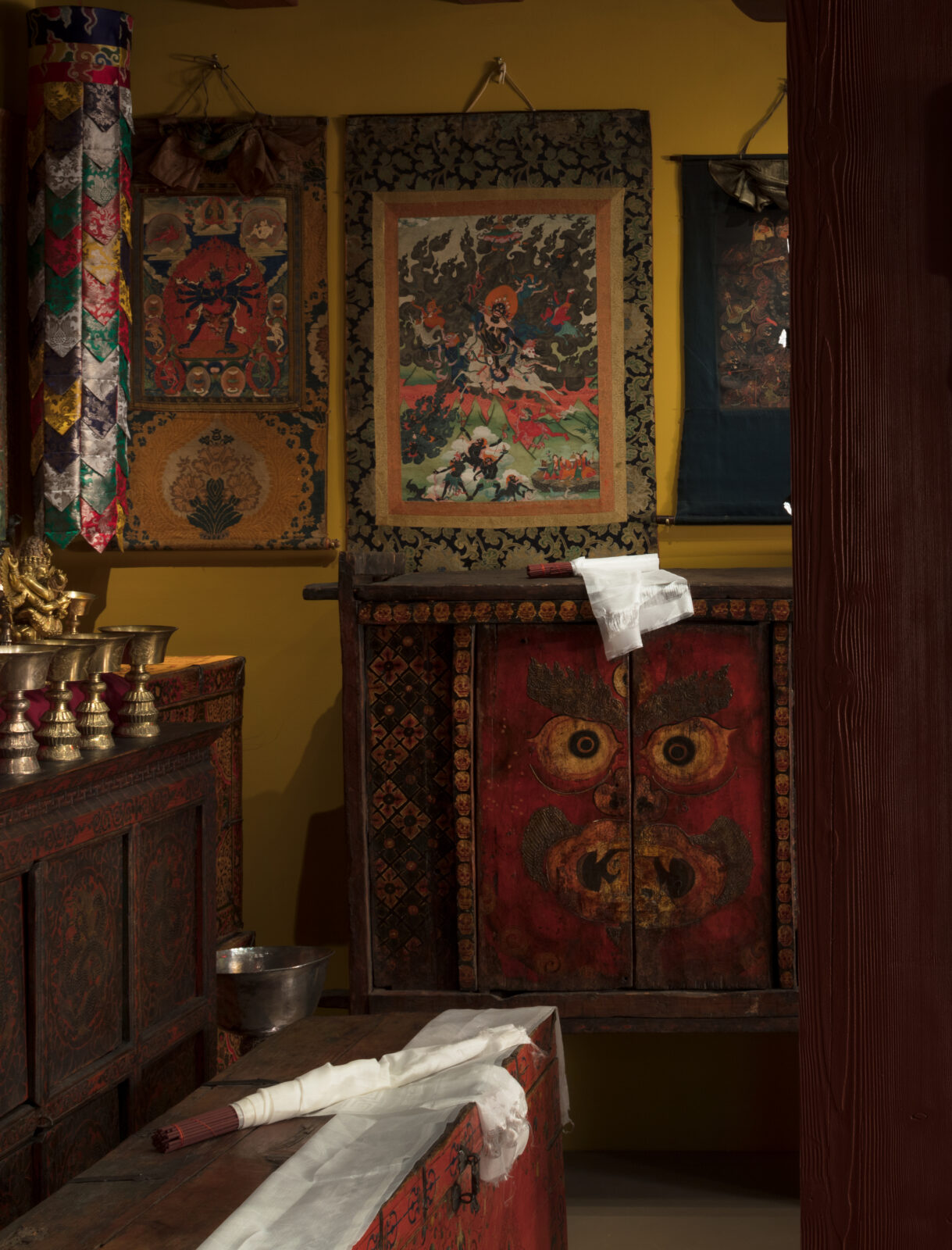 Makzor Gyelmo, Queen Who Repels Armies in the Rubin Museum Tibetan Buddhist Shrine Room