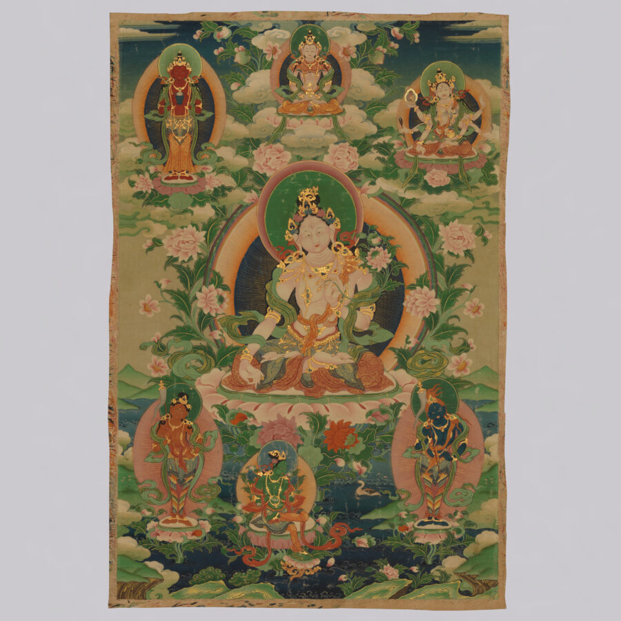 White Tara with Long Life Deities