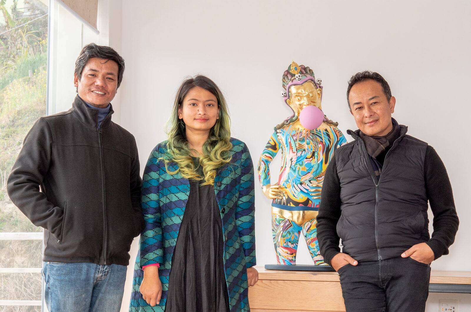 Nepal Pavilion Curators and Artist