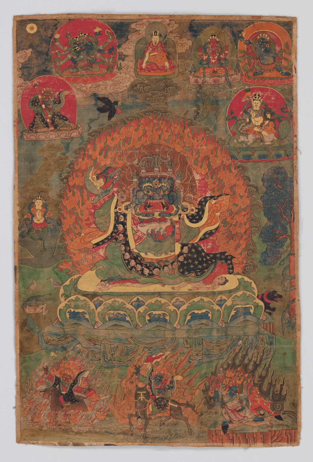 “Cloud-faced” Black Cloak Mahakala