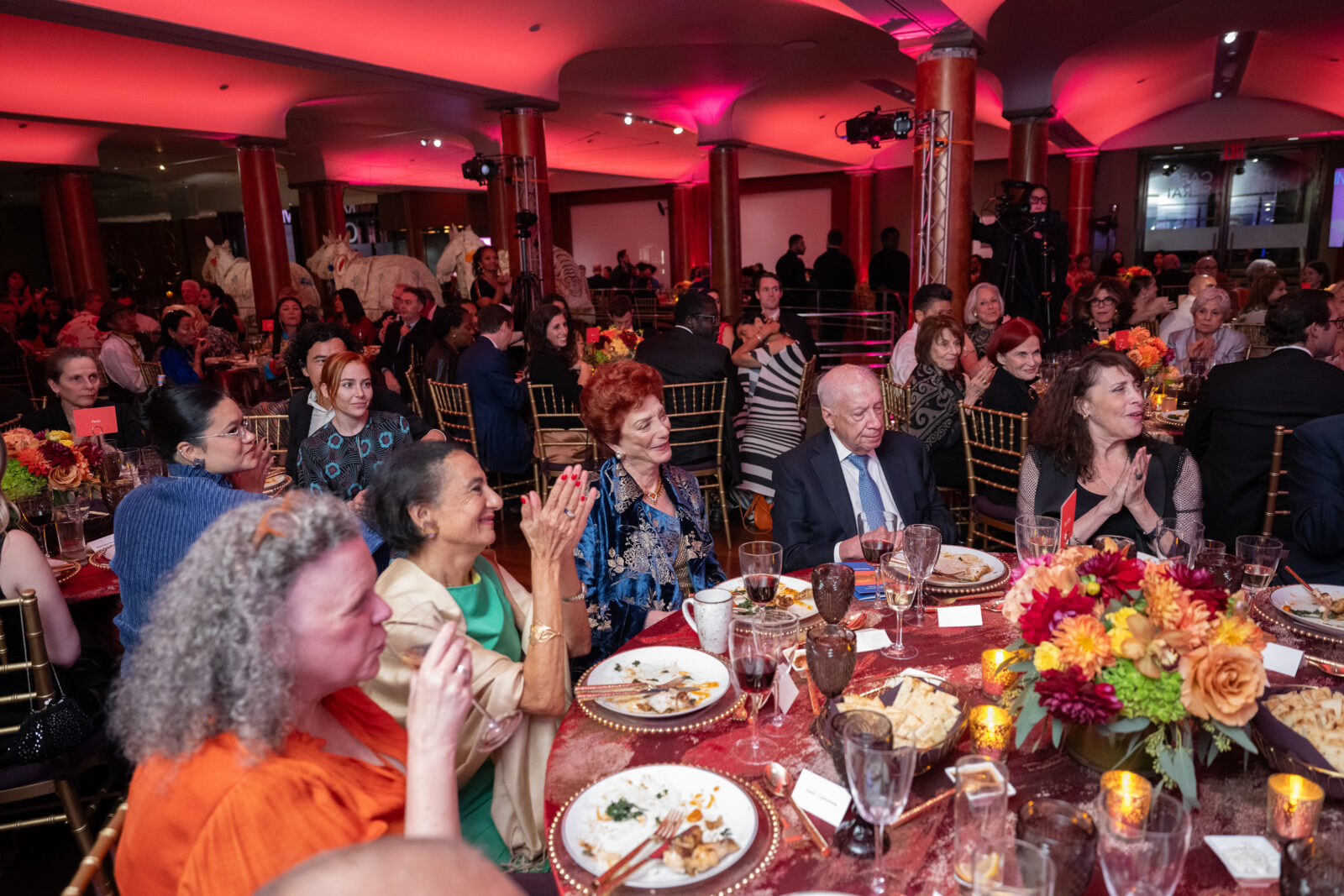 Guests sitting in Rubin Museum at Beyond the Spiral Gala