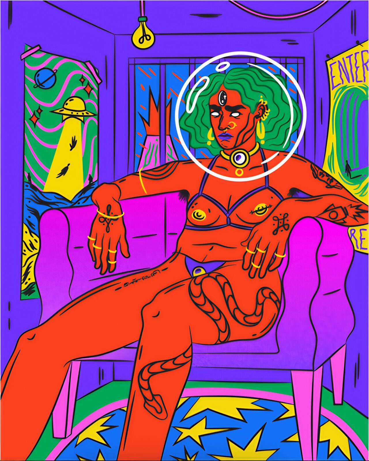 artwork by osheen siva titled spaced out