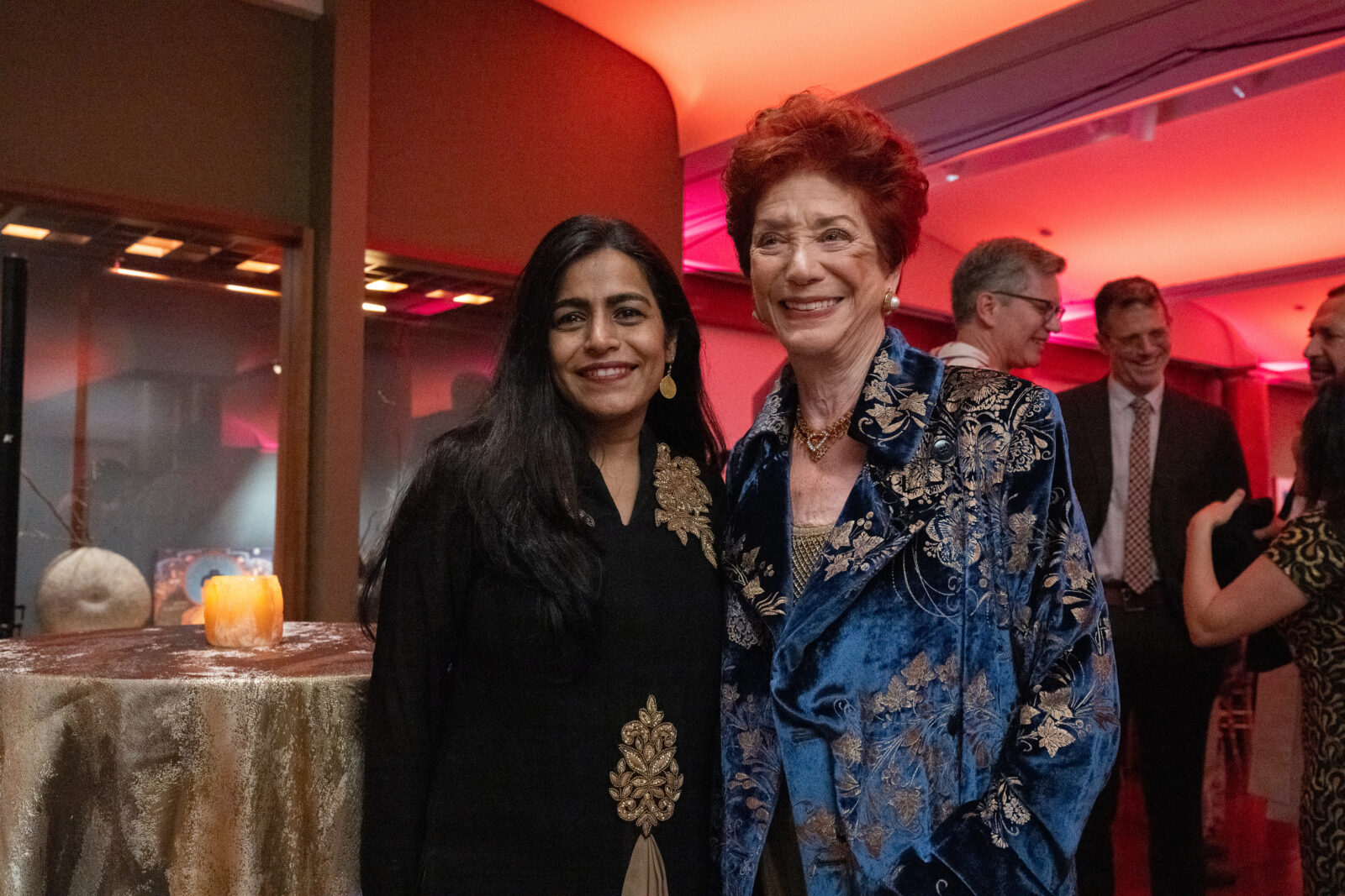 Shelley Rubin and singer Falu at the 20th anniversary Rubin Gala