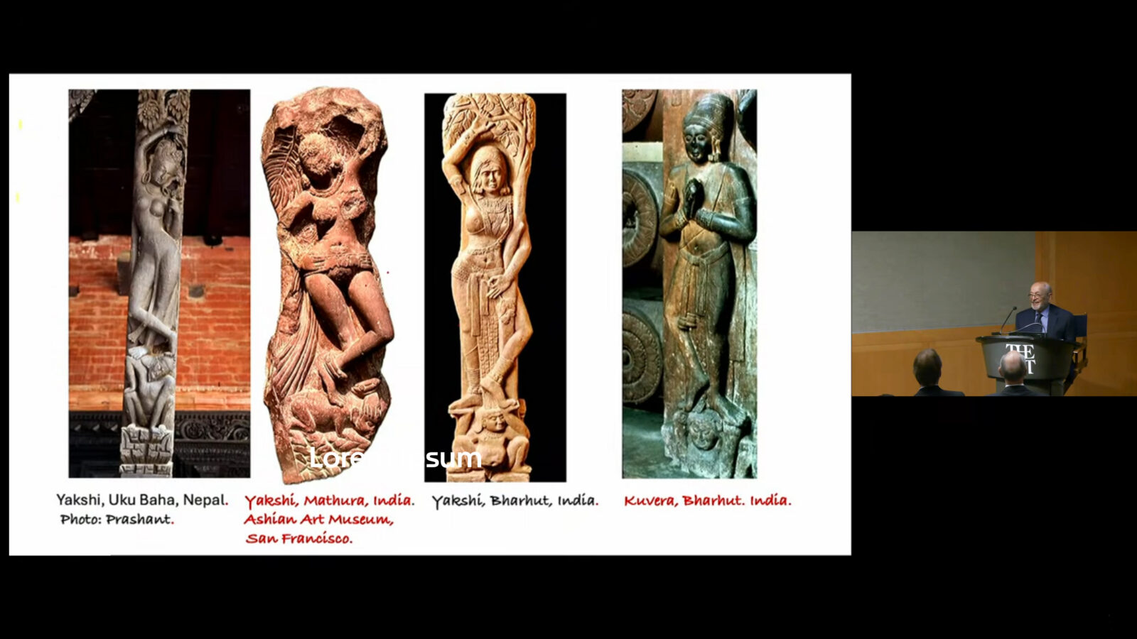 scholar presenting the rubin museum distinguished lecture at the met