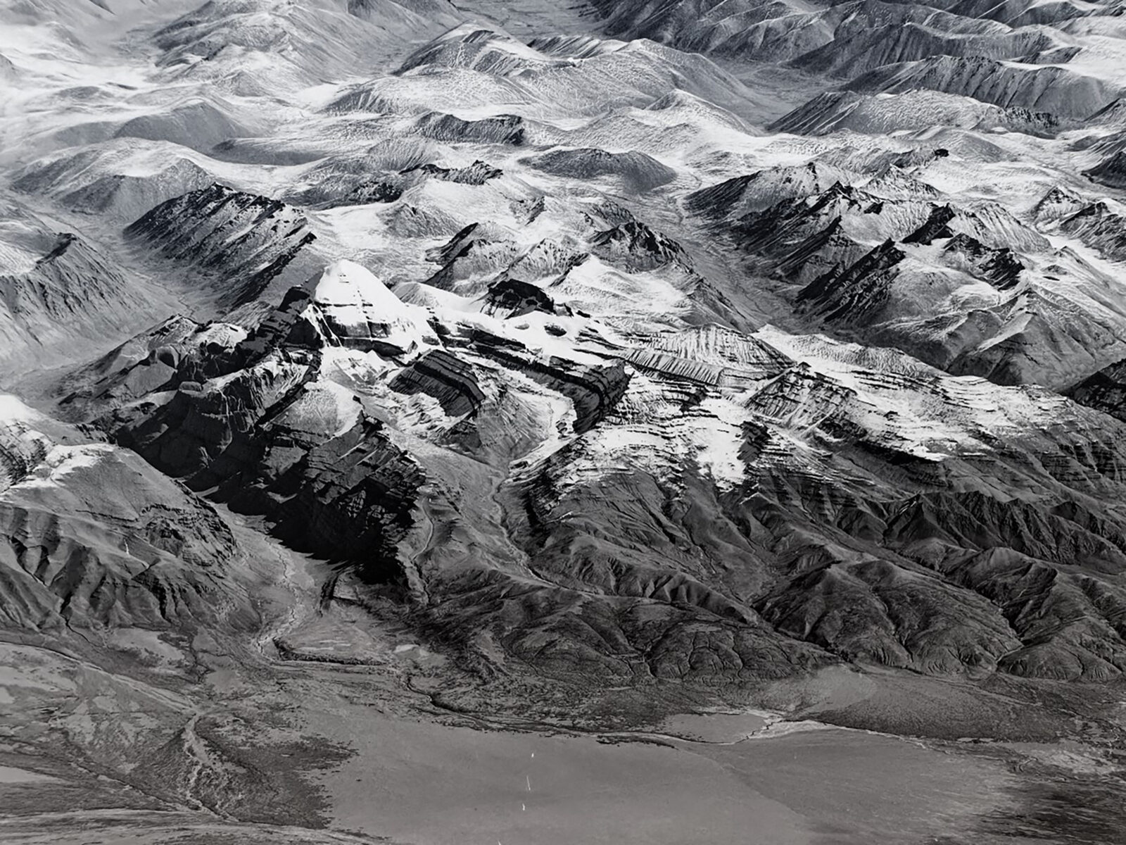 U-2 image of Mount Kailash in Tibet