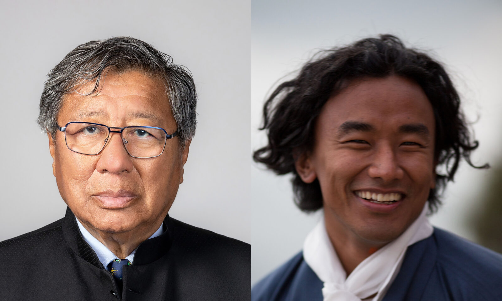 Headshots of Samphe Dorje Lhalungpa and Ang Tshering Lama, Rubin trustees