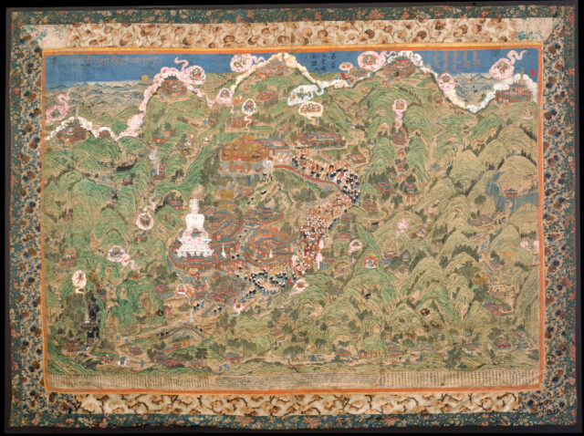 Panoramic Map of Mount Wutai