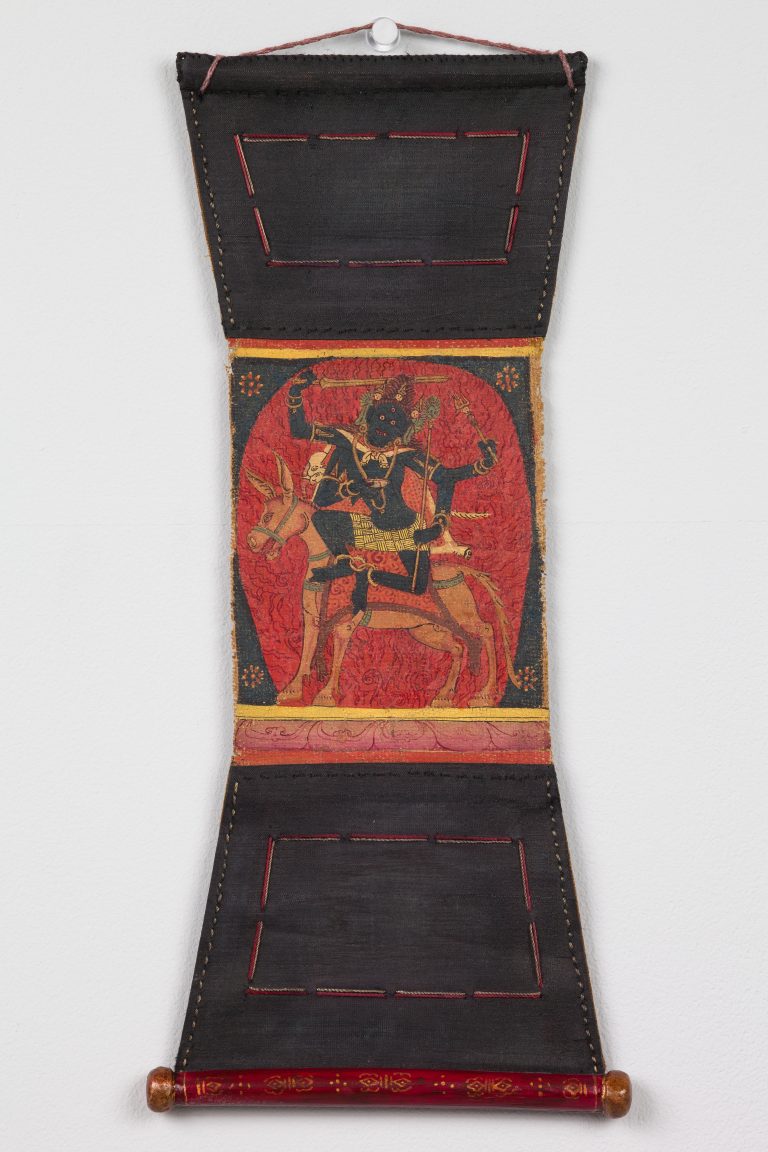 絵画　寺院の山門(ゴープラム)ティルバンナマライ Pelden Lhamo Dusolma “Smoke-Clad Goddess” | Rubin Museum of