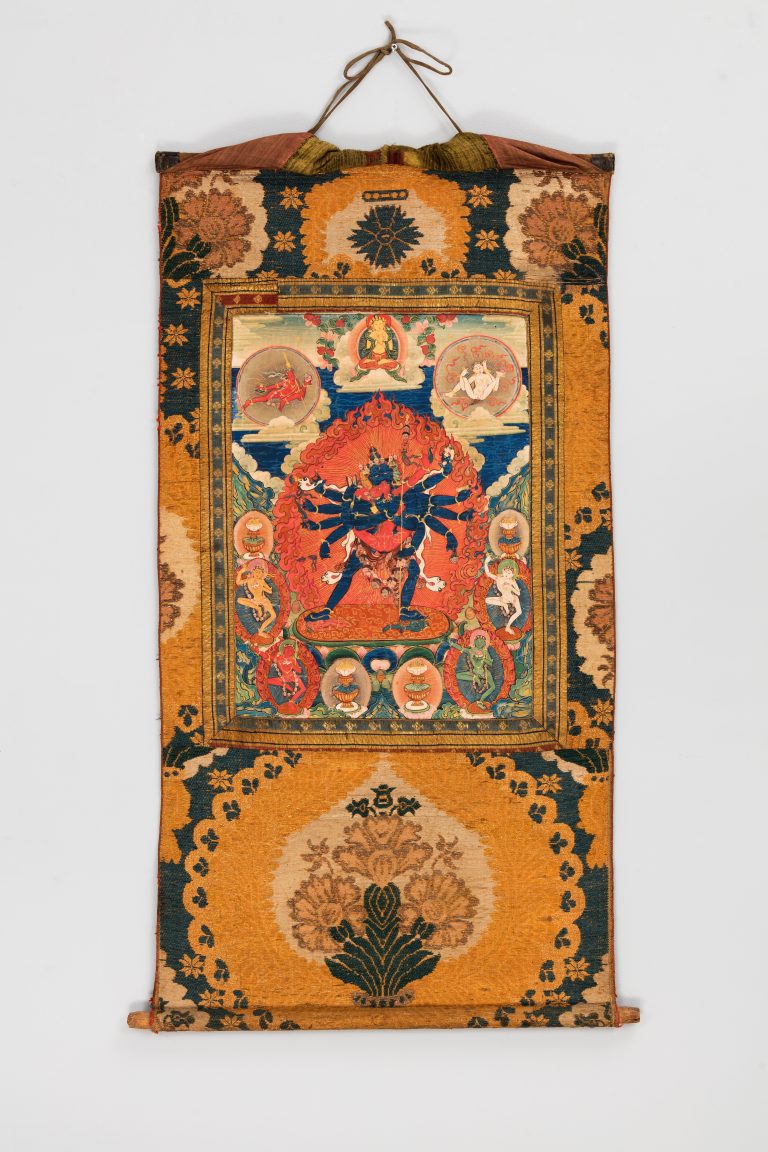 チャクラ　ヨガ　絵画　ネパール　アーティスト　伝統工芸 Chakrasamvara with consort Vajrayogini | Rubin Museum of