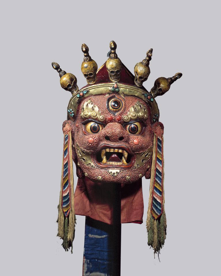 Coral Mask of Begtse | Rubin Museum of Himalayan Art