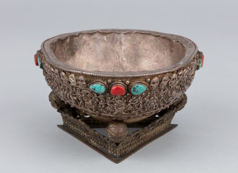 Skull cup with Base Rubin Museum of Himalayan Art